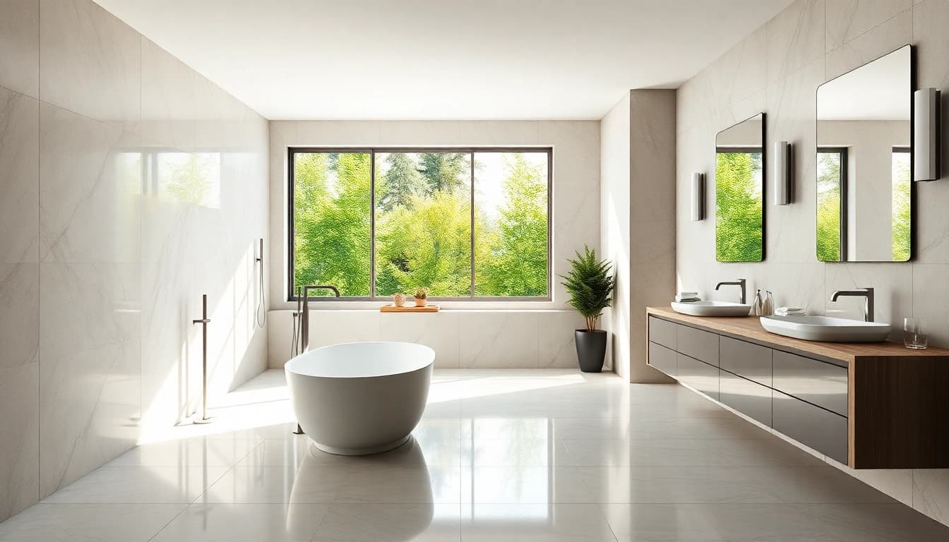 Stunning bathroom renovations vancouver with modern design and elegant fixtures