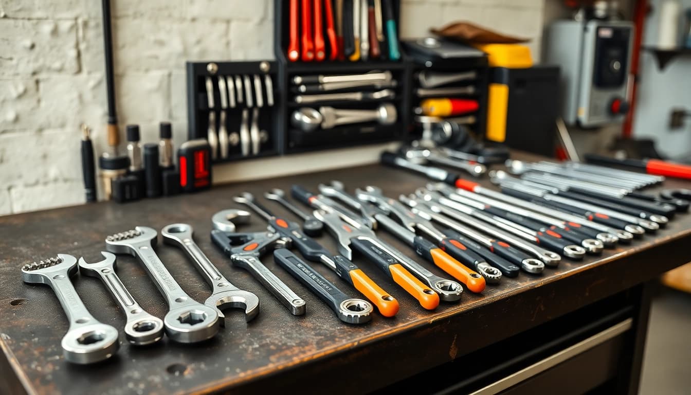 USAG tools displayed on a well-organized workbench, showcasing precision and quality.