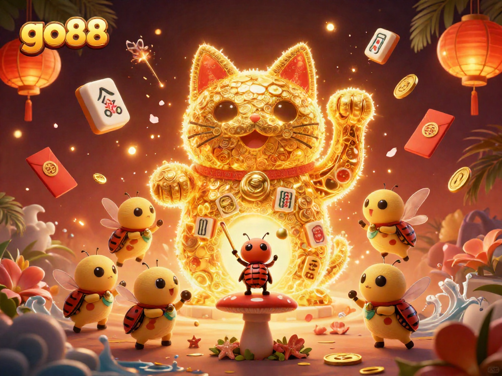 Join the excitement at go88 with a vibrant display of lucky symbols and gaming action!