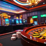 Experience the thrill of gaming at NHÀ CÁI UU88 with vibrant slot machines and poker tables.