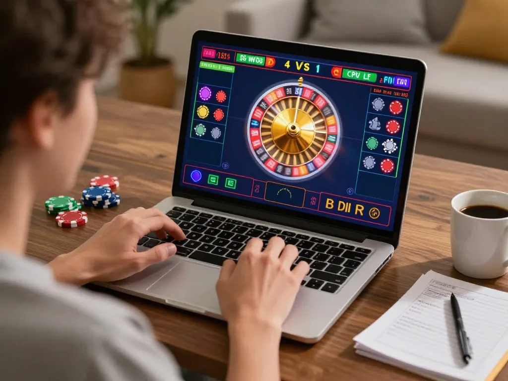 Engaging in live roulette gameplay on QQ88bet website, showcasing strategic betting and immersive online experience