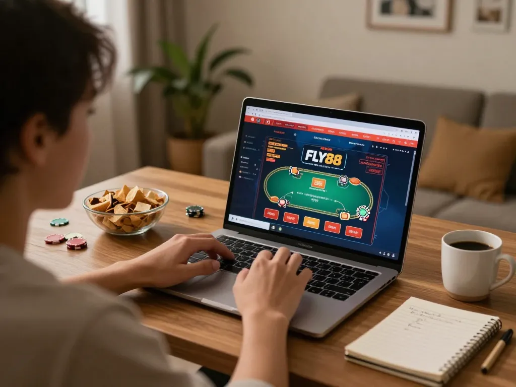 Play poker online at fly88 with exciting strategies in a cozy home setup.