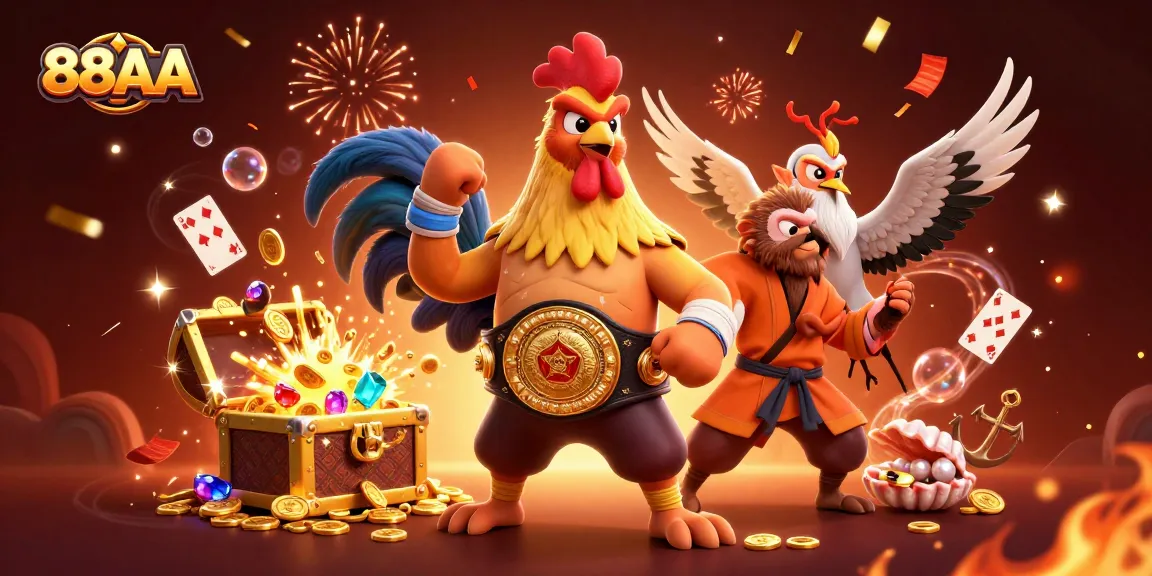 Experience thrilling gameplay at 88AA with colorful casino elements and dynamic characters.