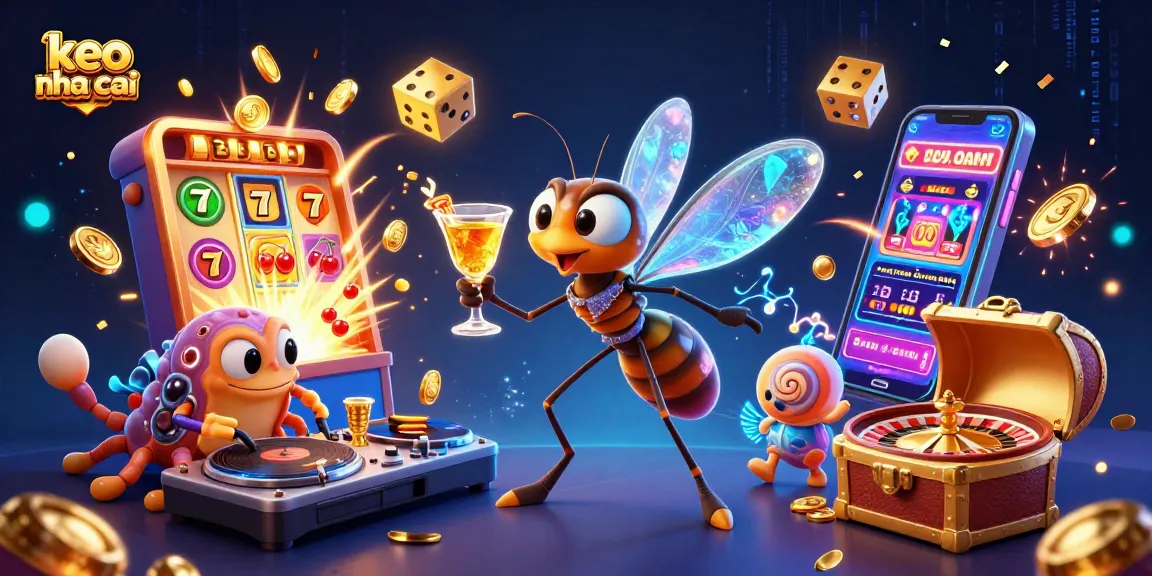 Experience the excitement of keo nha cai with vibrant casino characters and dynamic gaming elements.